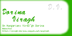 dorina viragh business card